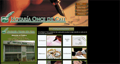 Desktop Screenshot of notaria11cali.com