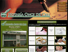 Tablet Screenshot of notaria11cali.com